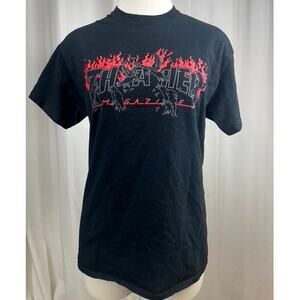 THRASHER Black Crow Flame Logo Mens‎ (M) Skate San Francisco Unisex
